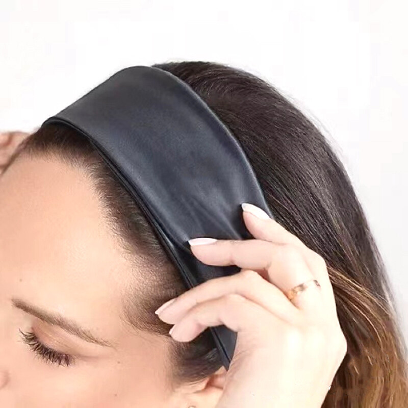 Silk Yoga Headband Spa Hair Band with Hook and Loop